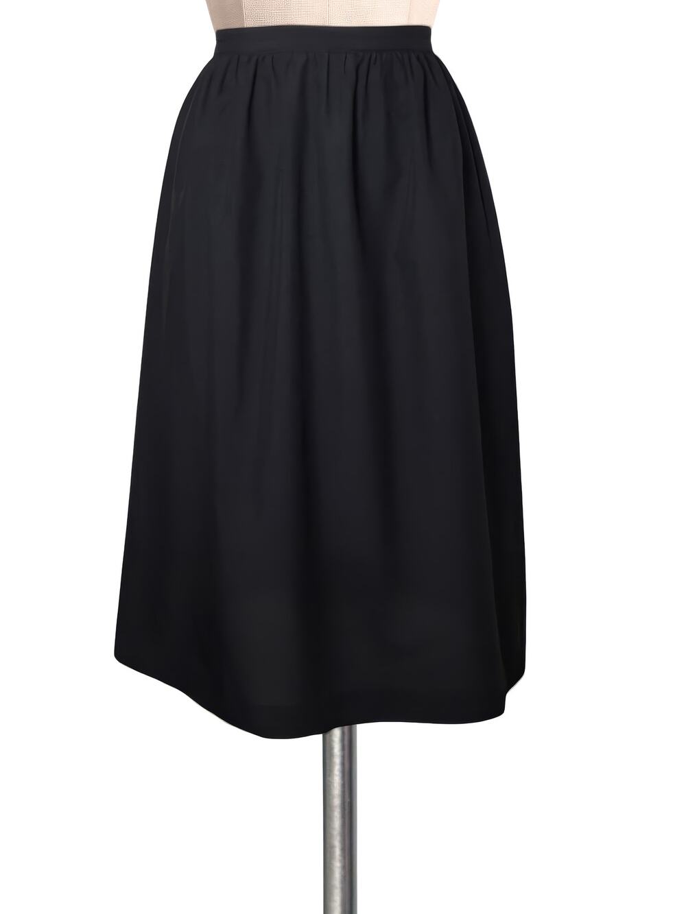 60's 70's Ship N' Shore Black Skirt Vintage 8 Union tag 26" Waist